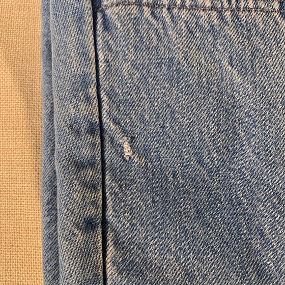 Fast Company Dragon Denim Jeans Men Light Wash USA Made Kevlar Lined Double Knee - Picture 8 of 9